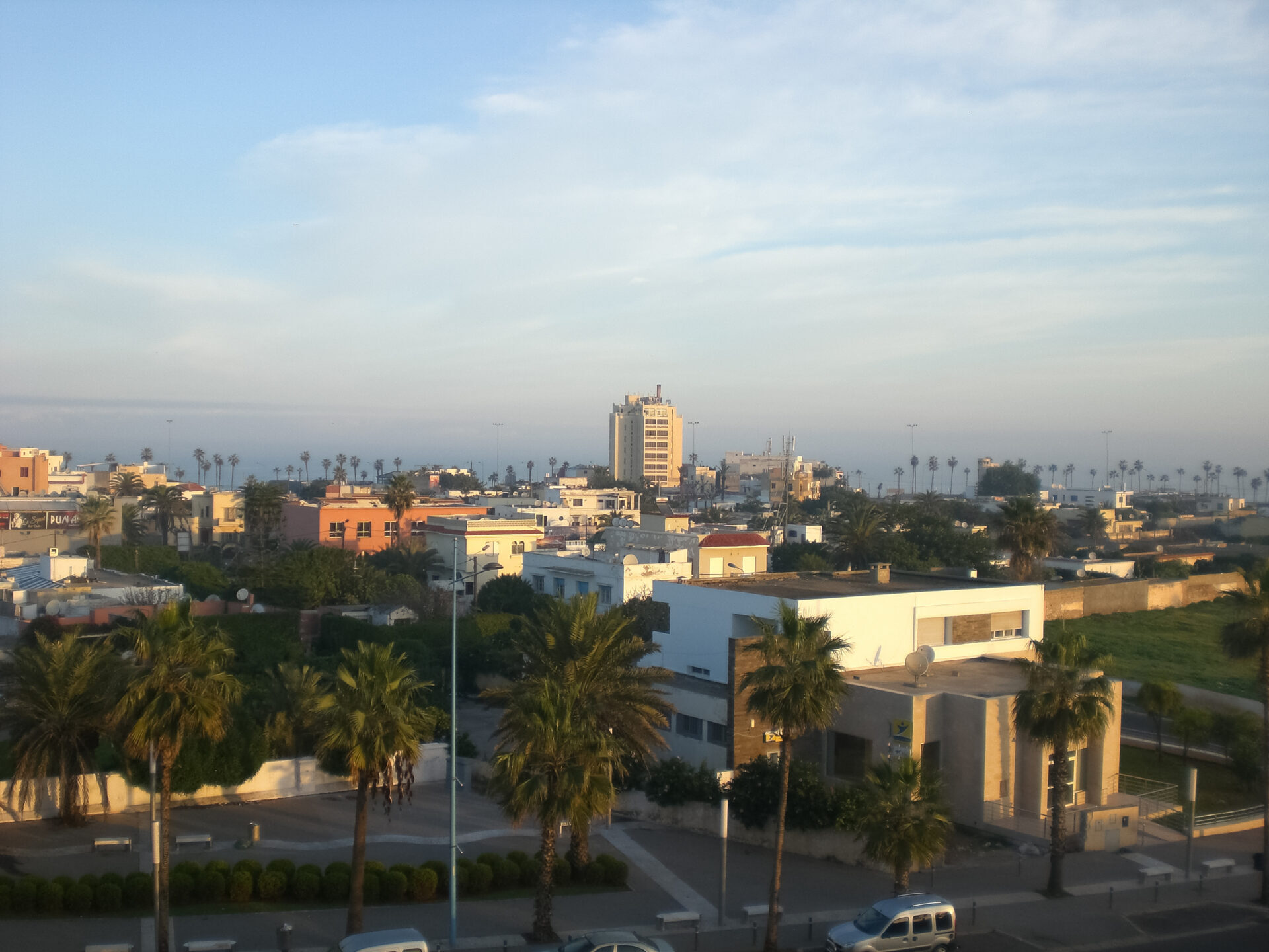 Látkép Casablanca városában.
